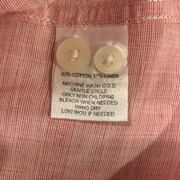 UNTUCKIT Men’s Long Sleeve Cotton and Linen Blend Shirt Size Large - Picture 8 of 8